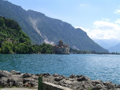 One of Chalet Palmer's summer sights - Chateau Chillon on Lake Geneva