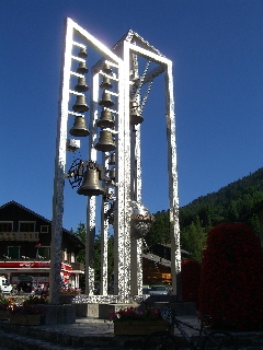 Morgins village square's centrepiece